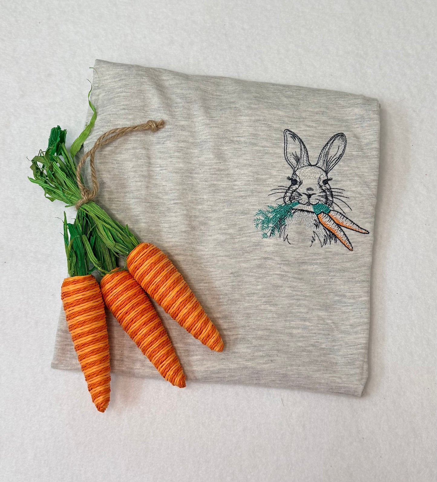 Embroidered Bunny Easter Shirt