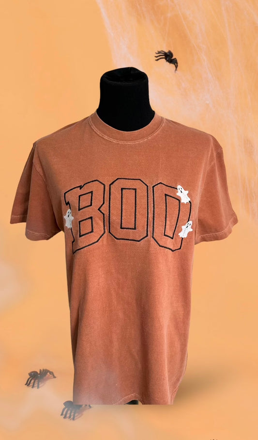 BOO ARCH EMBROIDERY WITH GHOSTS